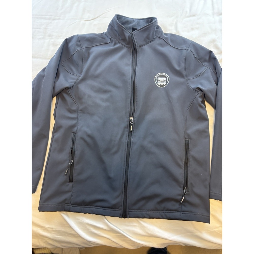 Core 365 Men's Size Large‎ Gray Softshell Jacket Trucker EIA Driver Of The Year